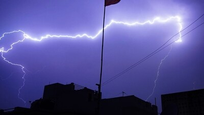 Thunderstorms with lightning occurred in several south Bengal districts, (Representative) (AFP)