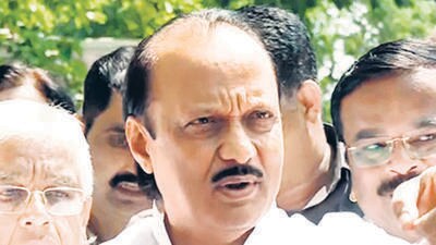 Mumbai, Apr 18 (ANI): Nationalist Congress Party (NCP) leader Ajit Pawar addresses a press conference, in Mumbai on Tuesday. (ANI Photo) (ANI) Mumbai, Apr 18 (ANI): Nationalist Congress Party (NCP) leader Ajit Pawar addresses a press conference, in Mumbai on Tuesday. (ANI Photo) (ANI)
