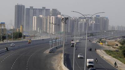 The Dwarka Expressway in Gurugram. (Parveen Kumar/ HT) The Dwarka Expressway in Gurugram. (Parveen Kumar/ HT)