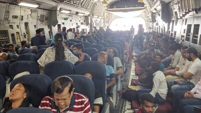 IAF carries 246 Indians from Saudi Arabia's Jeddah. (HT) IAF carries 246 Indians from Saudi Arabia's Jeddah. (HT)
