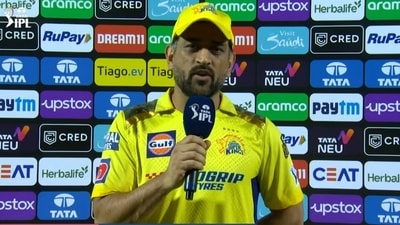 MS Dhoni speaks after CSK's loss to RR in IPL 2023 MS Dhoni speaks after CSK's loss to RR in IPL 2023