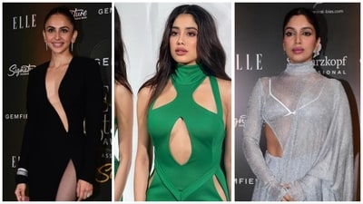 Rakul Preet Singh, Janhvi Kapoor and Bhumi Pednekar at various events on Wednesday. (Varinder Chawla) Rakul Preet Singh, Janhvi Kapoor and Bhumi Pednekar at various events on Wednesday. (Varinder Chawla)