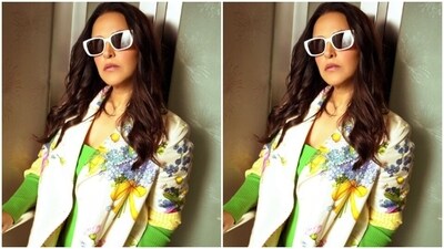 Neha played muse to fashion designer house Pero and picked a super stunning summer ensemble from the shelves of the designer house. (Instagram/@nehadhupia) Neha played muse to fashion designer house Pero and picked a super stunning summer ensemble from the shelves of the designer house. (Instagram/@nehadhupia)