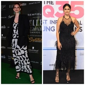 Kalki Koechlin and Mrunal Thakur at different events. (Varinder Chawla) Kalki Koechlin and Mrunal Thakur at different events. (Varinder Chawla)
