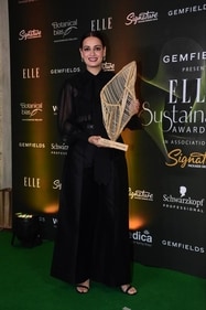 Dia Mirza in black. (Varinder Chawla) Dia Mirza in black. (Varinder Chawla)