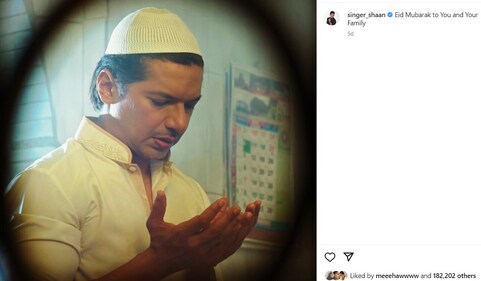 Singer Shaan Mukherji had wished his Instagram followers Eid mubarak last week. Singer Shaan Mukherji had wished his Instagram followers Eid mubarak last week.