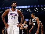 Joel Embiid #21 of the Philadelphia 76ers Joel Embiid #21 of the Philadelphia 76ers