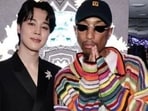 BTS members Suga and Jimin in the US.