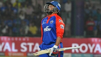 Prithvi Shaw has scored just 47 runs from 6 matches. (ANI)