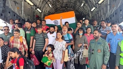 Sudan crisis: Operation Kaveri flight with 246 Indians on board evacuated from conflict-ridden Sudan landed, in Mumbai on Thursday. (Twitter/ S Jaishankar) Sudan crisis: Operation Kaveri flight with 246 Indians on board evacuated from conflict-ridden Sudan landed, in Mumbai on Thursday. (Twitter/ S Jaishankar)