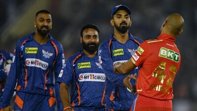 Punjab Kings did well to manage the damage that a chase like this would have done to their net run rate by reaching 201. (AFP) Punjab Kings did well to manage the damage that a chase like this would have done to their net run rate by reaching 201. (AFP)