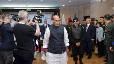 Defence minister Rajnath Singh. (ANI)
