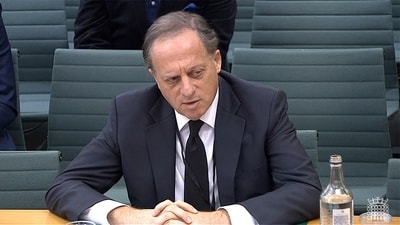 BBC chairperson Richard Sharp. (AFP)