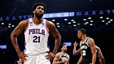 Joel Embiid #21 of the Philadelphia 76ers (Getty Images via AFP) Joel Embiid #21 of the Philadelphia 76ers (Getty Images via AFP)