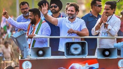BJP slammed a pre-poll survey which predicted 134-140 seats for the Congress in Karnataka. (PTI) BJP slammed a pre-poll survey which predicted 134-140 seats for the Congress in Karnataka. (PTI)