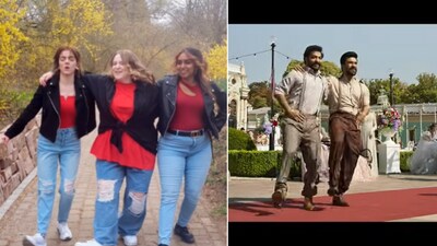 The video of the German woman dancing to RRR’s Oscar-winning song Naatu Naatu has wowed people. (Instagram/@naina.wa) The video of the German woman dancing to RRR’s Oscar-winning song Naatu Naatu has wowed people. (Instagram/@naina.wa)