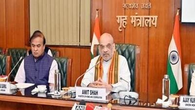The deal was signed in presence of union home minister Amit Shah, Assam chief minister Himanta Biswa Sarma and other senior officials in New Delhi o (ANI Photo) The deal was signed in presence of union home minister Amit Shah, Assam chief minister Himanta Biswa Sarma and other senior officials in New Delhi o (ANI Photo)