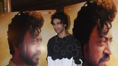 Irrfan's son and actor Babil Khan was among those present at the screening of The Song of Scorpions. He has been actively promoting the film on social media since a few days. (Varinder Chawla) 