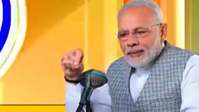 This Sunday, Prime Minister Narendra Modi will address the 100th ‘Mann ki Baat’ episode. (HT File)