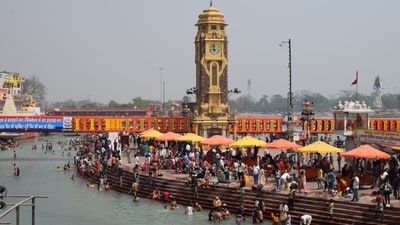 Haridwar: Haridwar, located in the Haridwar district of Uttarakhand, is a holy city that boasts of temples, ghats, and ashrams. The Ganga Aarti at Har Ki Pauri ghat is a mesmerizing experience that you must not miss. (Pexels) Haridwar: Haridwar, located in the Haridwar district of Uttarakhand, is a holy city that boasts of temples, ghats, and ashrams. The Ganga Aarti at Har Ki Pauri ghat is a mesmerizing experience that you must not miss. (Pexels)
