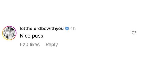 Scott Disick's comment on Kim Kardashian's Instgram post. Scott Disick's comment on Kim Kardashian's Instgram post.