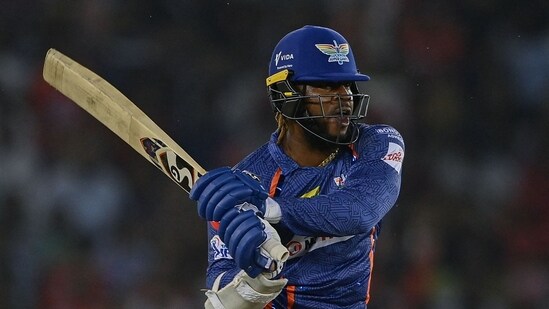 While RCB's giant total at the time against Pune Warriors was powered by Chris Gayle's record 175, LSG were powered by a series of belligerent hitters. Chief of these were Kyle Mayers, who scored 54 off 24 balls, and Marcus Stoinis who made 72 off 40.&nbsp;(AFP)