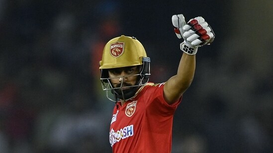Punjab Kings' Atharva Taide kept up faint hopes for the home side with a brrilliant knock of 66 off 36.&nbsp;(AFP)