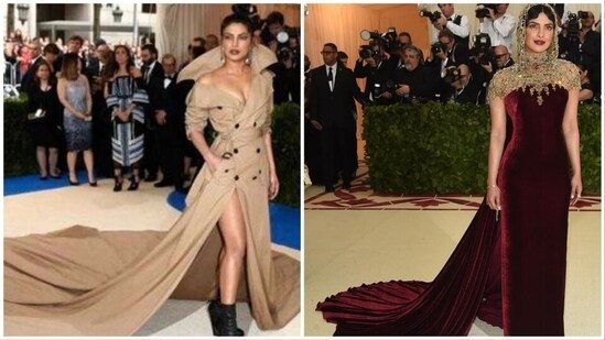 In 2018, PeeCee again wore a Ralph Lauren creation in deep burgundy. In 2019, she opted for a dramatic look in a Dior Gown.&nbsp;(File Photos)