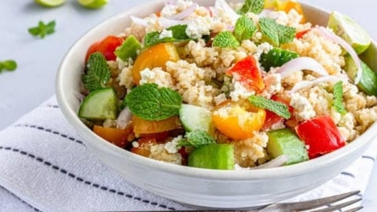 Lifestyle changes: Making healthy lifestyle changes such as eating a healthy diet, exercising regularly, and avoiding tobacco and alcohol can help improve sleep quality during menopause.(istockphoto)