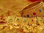 As per the latest rates, the cost of 22K gold per gram is  <span class='webrupee'>₹</span>5,575, while the price of 24K gold per gram is  <span class='webrupee'>₹</span>6,082.  (Representational Image)