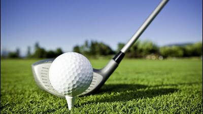 "A clean and simple shot of a golf ball and golf club. The bright, colorful backdrop has room for text.Our images are processed from" (Getty Images) "A clean and simple shot of a golf ball and golf club. The bright, colorful backdrop has room for text.Our images are processed from" (Getty Images)