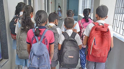 “Despite these irregularities, the education department has turned a blind eye to the matter. The federation has questioned why it took the school education department almost a month to act on their complaint and have also demanded action against the concerned officer for the delay,” Dalvi said. (HT PHOTO) “Despite these irregularities, the education department has turned a blind eye to the matter. The federation has questioned why it took the school education department almost a month to act on their complaint and have also demanded action against the concerned officer for the delay,” Dalvi said. (HT PHOTO)