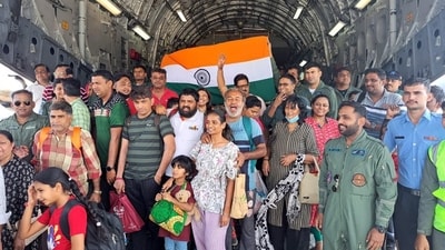 Sudan crisis: Another Operation Kaveri flight with 246 Indians on board evacuated from conflict-ridden Sudan landed, in Mumbai on Thursday. (Twitter/ S Jaishankar) Sudan crisis: Another Operation Kaveri flight with 246 Indians on board evacuated from conflict-ridden Sudan landed, in Mumbai on Thursday. (Twitter/ S Jaishankar)