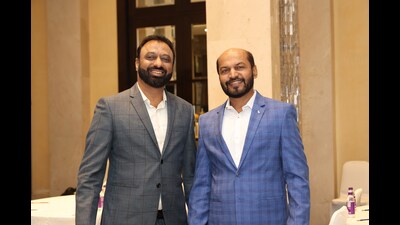 FarmERP co-founders Sanjay Borkar (R) and Santosh Shinde. (HT PHOTO) FarmERP co-founders Sanjay Borkar (R) and Santosh Shinde. (HT PHOTO)