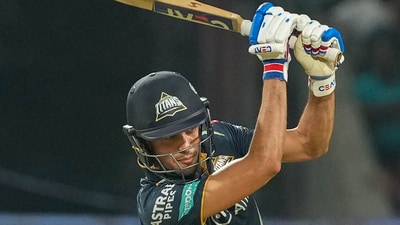 Chasing a target of 180 runs, GT reached 180/3 in 17.5 overs, courtesy of strong batting from Vijay Shankar (51*), Shubman Gill (49*) and David Miller (32*). (PTI) Chasing a target of 180 runs, GT reached 180/3 in 17.5 overs, courtesy of strong batting from Vijay Shankar (51*), Shubman Gill (49*) and David Miller (32*). (PTI)