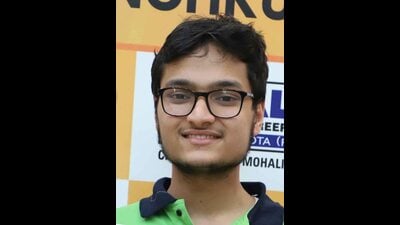 Panchkula students Raghav Goyal who has secured AIR 20 (HT Photo) Panchkula students Raghav Goyal who has secured AIR 20 (HT Photo)