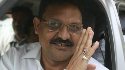 Afzal Ansari, brother of Mukhtar Ansari (HT FIle Photo)
