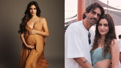 Arjun Rampal's girlfriend Gabriella Demetriades posted pictures from maternity shoot. Arjun Rampal's girlfriend Gabriella Demetriades posted pictures from maternity shoot.