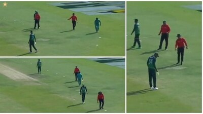 Umpires halt PAK vs NZ 2nd ODI to fix inaccurate 30 yard circle (Twitter) Umpires halt PAK vs NZ 2nd ODI to fix inaccurate 30 yard circle (Twitter)