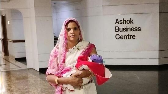Poonam Devi was among the 100 special invitees at the event (HT Photo)