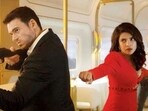 Richard Madden and Priyanka Chopra in a still from the web series Citadel. 