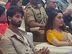 Shahid Kapoor, Madhuri Dixit and Rohit Shetty were invited to an event at Raj Bhavan in Mumbai. Shahid Kapoor, Madhuri Dixit and Rohit Shetty were invited to an event at Raj Bhavan in Mumbai.