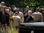 Texas US Shooting: Law enforcement search for the suspect a few miles from the scene where five people, including an 8-year-old child, were killed after a shooting inside a home. Texas US Shooting: Law enforcement search for the suspect a few miles from the scene where five people, including an 8-year-old child, were killed after a shooting inside a home.