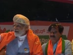 PM Modi holds roadshow in Mysuru(ANI)