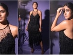 Mrunal Thakur's recent appearance at an award ceremony in a stunning black halter neck dress has been the talk of the town. The actress turned heads and left fans in awe of her striking beauty, with many praising her flawless style and elegance. Her mesmerizing presence and chic fashion sense have cemented her status as a true style icon, inspiring many with her glamorous yet effortless looks.