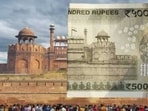 The image of the Red Fort is printed on the Indian Rs. 500 banknote.