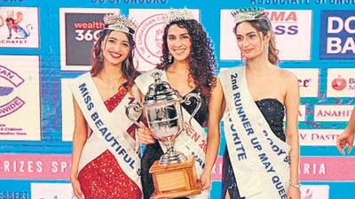 (From left) First runner-up Parinaz Cooper, winner Bianka Wadia and second runner-up Ariaa Munshi. Pic credit: Shantanu Das (Shantanu Das) (From left) First runner-up Parinaz Cooper, winner Bianka Wadia and second runner-up Ariaa Munshi. Pic credit: Shantanu Das (Shantanu Das)