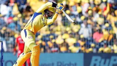 Initially, CSK reached 200/4 in 20 overs with Devon Conway slamming an unbeaten knock of 92 runs off 52 balls. (IPL Twitter) Initially, CSK reached 200/4 in 20 overs with Devon Conway slamming an unbeaten knock of 92 runs off 52 balls. (IPL Twitter)