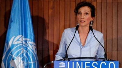 Audrey Azoulay, Director-General of the United Nations Educational, Scientific and Cultural Organization (UNESCO). (REUTERS) Audrey Azoulay, Director-General of the United Nations Educational, Scientific and Cultural Organization (UNESCO). (REUTERS)