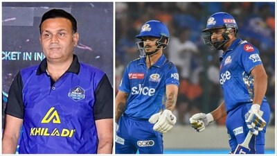 Sehwag has issued a bold statement about Rohit and Co. before Mumbai Indians' IPL 2023 match (PTI) Sehwag has issued a bold statement about Rohit and Co. before Mumbai Indians' IPL 2023 match (PTI)